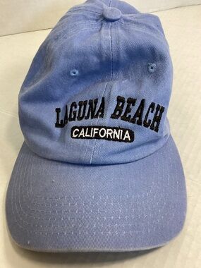 Laguna Beach California Embroidered Baseball Cap - Light Blue